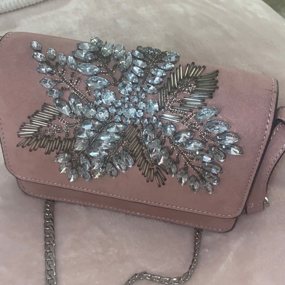 Topshop Pink Crystal Embellished Clutch - Picture 4 of 4